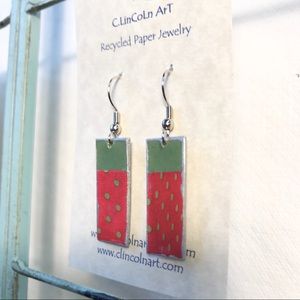 Recycled Paper Earrings ♻️
